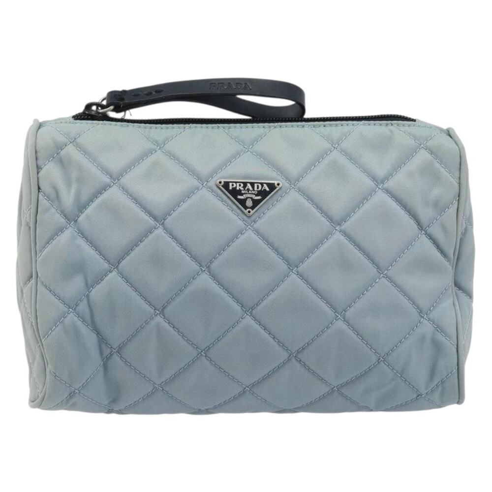 Prada Nylon Pouch Light Blue
